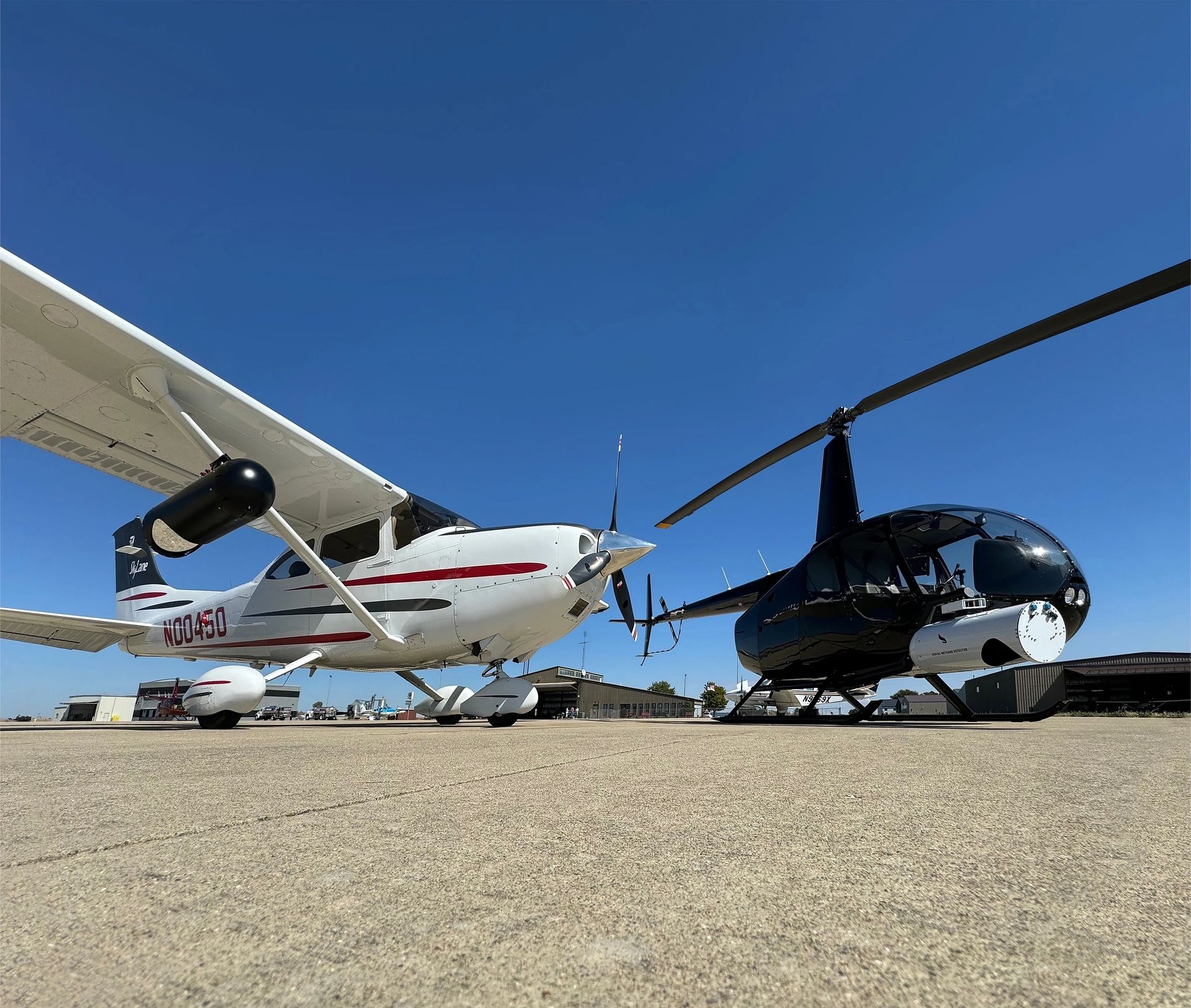 Midwest Avtech Cessna 182 aircraft used for aerial pipeline inspection